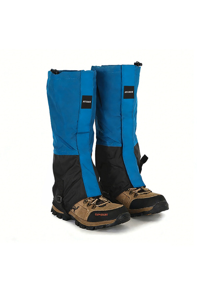 Choice جوارب تدفئة الساق المقاومة للماء باللون الأزرق الداكن، بطول 44 سم، منا...