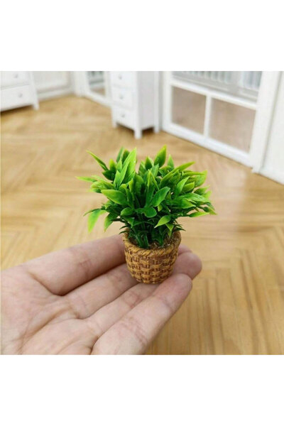 Choice Gardenia 1pc Mini Artificial Greenery Ornament, Tiny Potted Plant for ...