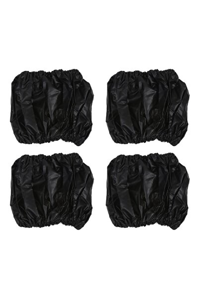 Choice مجموعة من 4 قطع من أغطية عجلات عربة الأطفال السوداء، مقاومة للغبار، سه...