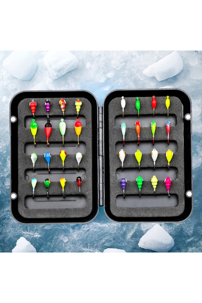 Choice FCP2P-586 ANFS طقم طعوم صيد الجليد FCP2P-586، 8 قطع/32 قطعة - طعوم صنا...