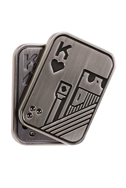 Choice بطاقة دفع بغطاء منزلق فضي اللون على شكل جيروسكوب صغير مبتكر بأطراف الأ...