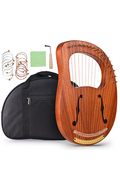 Choice as picture WH-16 C Tone16-String Wooden Lyre Harp Metal Strings Solid ...