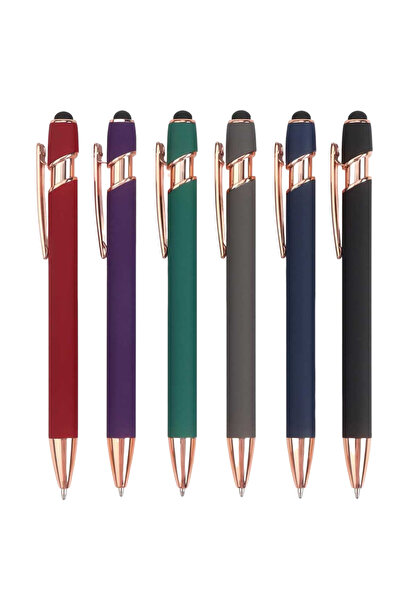 Choice Mix B 6pcs 5-10Pieces Ballpoint Pen with Stylus Tip, Metal, 2 in 1 Sty...