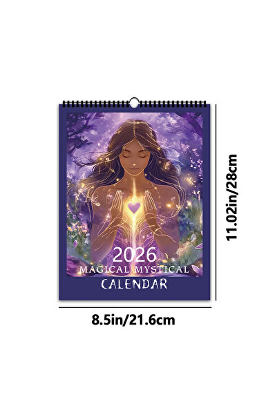 Choice قطعة واحدة، 2026، تقويم حائط ساحر غامض، سلسلة الساحرات السحرية، 12 تصم...