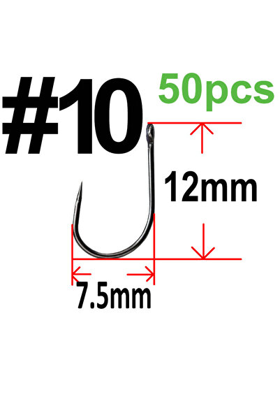 Choice 10 أسماك صيد السمك، دائرة بدون ارديون، مع ترو، ذيل 2 4 6 8 10 12، سمكة...