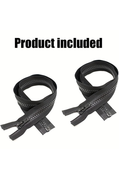 Choice14 سحاب بلاستيكي أسود قابل للفصل، مقاس 30 بوصة (76 سم)، قطعتان، رقم 10،...