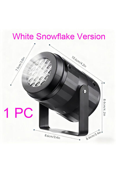 Choice جهاز عرض ليزر ندفة الثلج البيضاء لعيد الميلاد مع 16 نمطًا، مقاوم للماء...