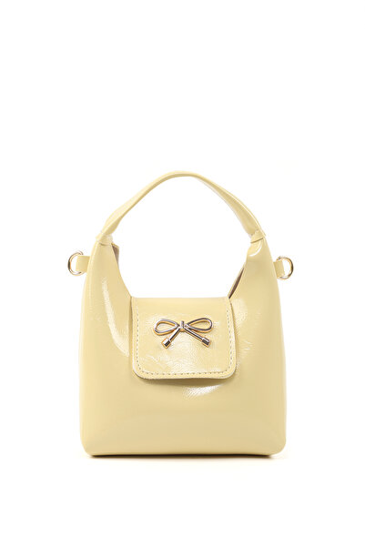 SHAKA Wrinkled Textured Yellow Shk214 Single Compartment Handbag, Arm Bag, an...