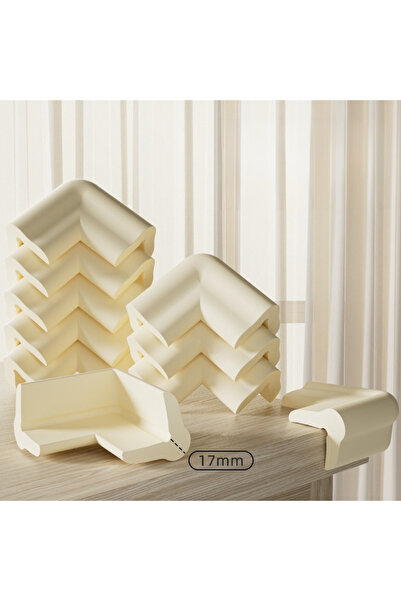 Choice ثلاثة واقيات زوايا بيج بطول 2 متر لحماية زوايا طاولة الأطفال من الصدمات