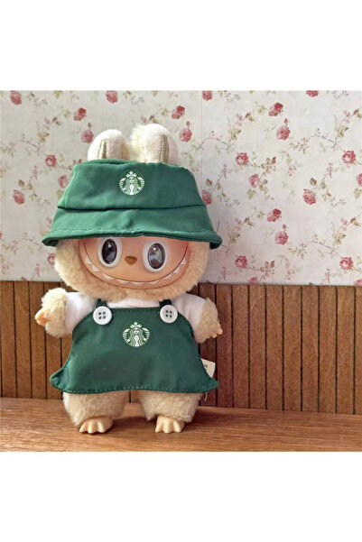 Miniso ملابس لا للدمى - 141- قهوة - 1 طقم ملابس عمل لدمية لابوبو، وجبات سريعة...