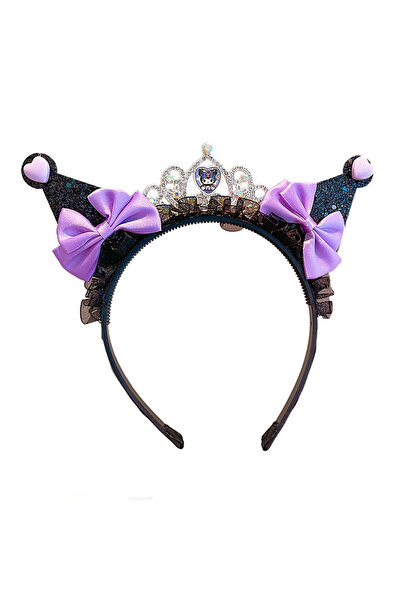 Miniso AD-GXT-CG-034 طوق رأس كورومي تاج، زينة شعر للحفلات، طوق شعر مزين بترتر...