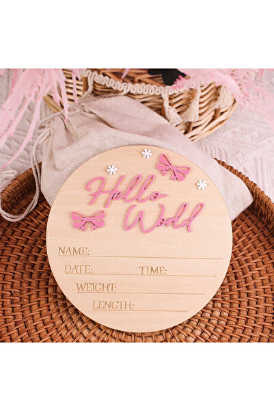 Choice Other 15cm deep pink Ylsteed hello world newborn name sign dusty pink ...