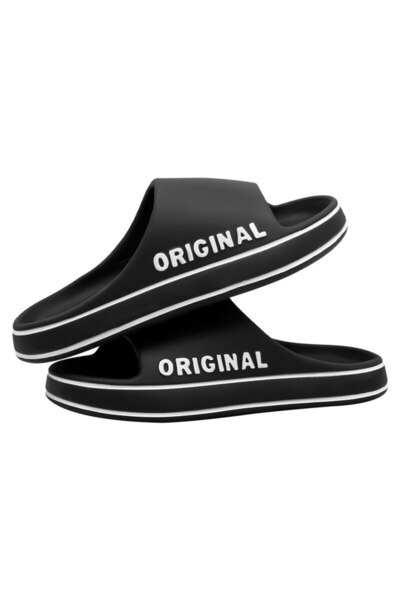 Choice 42-43 Black Feslishoet Summer Cool Women Men Slippers Soft Sandals Wom...