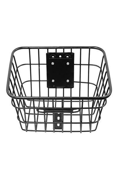 Choice سلة بمقبض رأس من الفولاذ المقاوم للصدأ باللون الأسود لحمل سكوتر ناينبو...