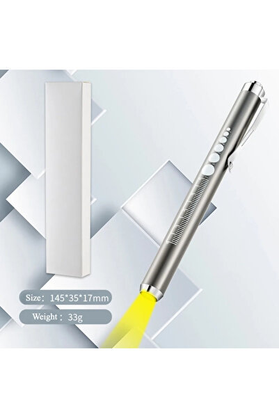 Choice مصباح يدوي صغير محمول باليد، أصفر فاتح ورمادي، مزود بإضاءة LED، قابل ل...