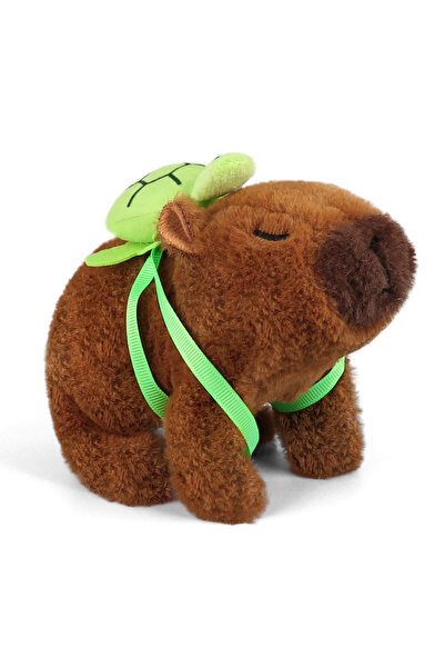 Choice دمية سلحفاة كابيبارا إلكترونية بنية اللون، قطعة واحدة، مصنوعة من القطي...