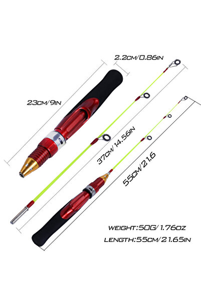 choice2 55cm Sougayilang Ice Fishing Rod with Ultra Lightweight Design High S...