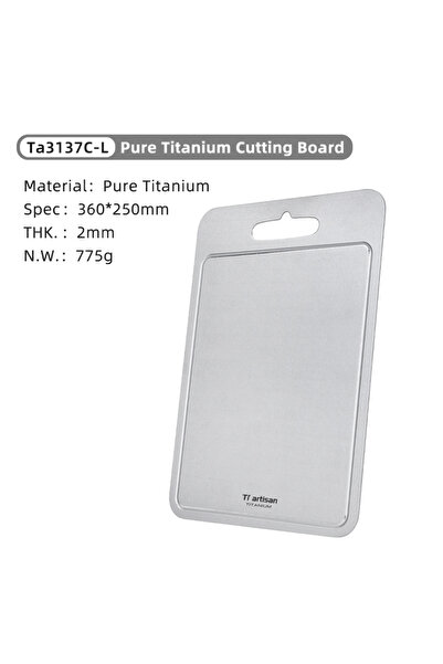 Choice 36 x 25 CM Tiartisan 2mm Thickened Pure Titanium Kitchen Cutting Board...