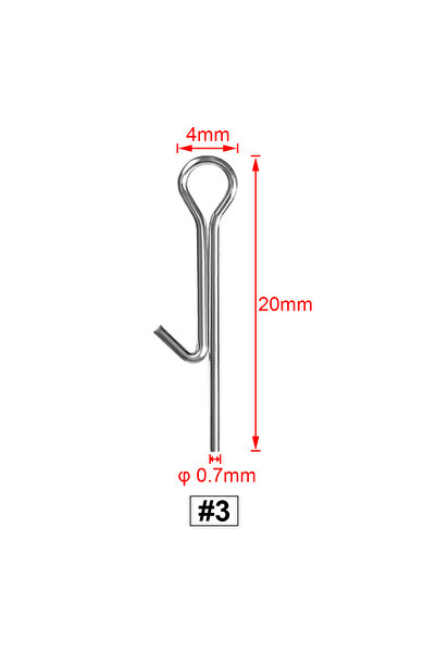 Choice دبابيس توصيل طعم صيد من خشب الورد رقم 3، مزودة بحلقة دوارة لإبرة الطعم...