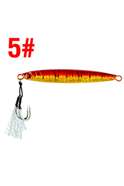 Choice طعم صيد معدني 80 غرام، 5 قطع، قطعة واحدة، طعم غاطس معدني 14-100 غرام، ...