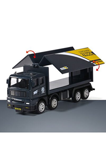 choice2 Dark Grey 1pcs/Simulation Transporter Container Truck Freight Vehicle...