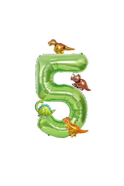 Choice Number 40inch Number with dino 5 6Pcs /set 40inch Large Aluminum Foil ...