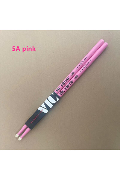 Choice6 5A pink Professional Vic Firth Drumsticks 5A 5B 7A 2B Hickory Drum St...
