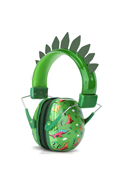 Choice سماعات رأس ديناصور للأطفال بدون علبة، عازلة للضوضاء، تقلل الضوضاء بمقد...