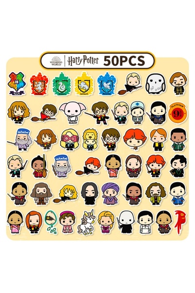 Choice3 0066-50 قطعة ملصقات هاري بوتر أصلية، إصدار Q، صور كرتونية لهيرميون ما...