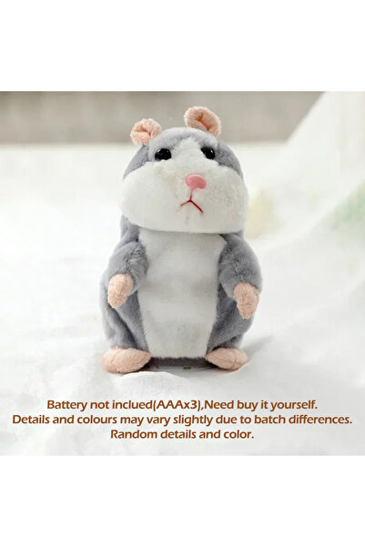 Choice هامستر رمادي صغير، هامستر يتعلم تقليد الكلام، لعبة حيوانية قطيفة مضحكة...