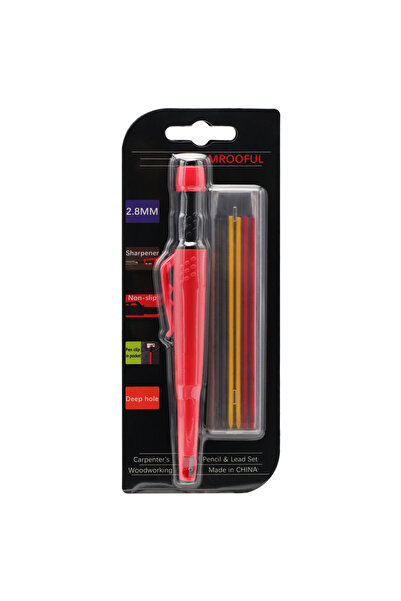 Choice مجموعة أقلام رصاص خشبية ملونة باللون الأحمر، مثالية لتعليم ورسم الثقوب...