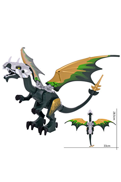 Choice FJDZ056 MOC نموذج تنين قديم متحرك من العصور الوسطى، فرسان سيد الخواتم،...