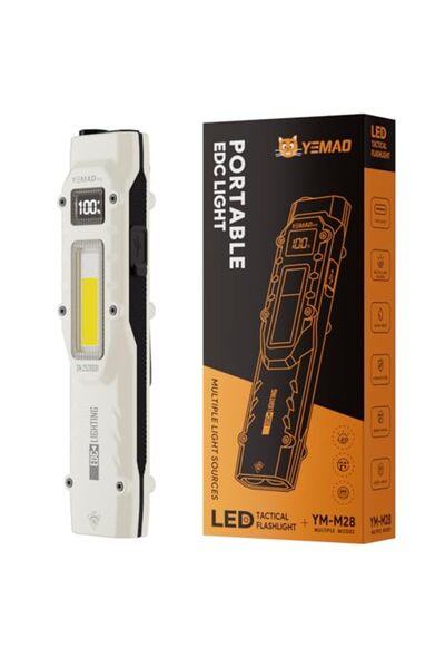 Choice مصباح يدوي تكتيكي EDC M28، مصباح LED مسطح قابل لإعادة الشحن بقوة 1100 ...
