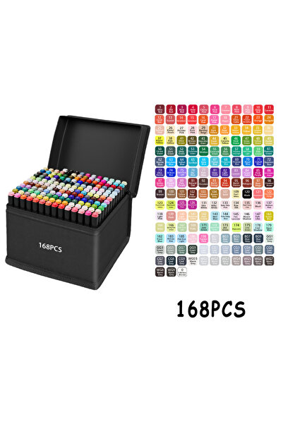 Choice 168 Colors 24/48/80/120/168/262 Colors Professional Drawing Markers Du...