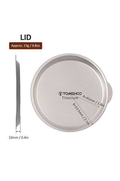 Choice كوب تيتانيوم سعة 500 مل مع غطاء ومقبض، كوب قهوة خفيف الوزن للتخييم، إب...