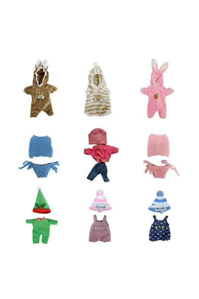 Choice 9 قطع (مجموعة واحدة) 9 أنماط من أطقم ملابس بيبي ريبورن الجميلة لدمى ري...