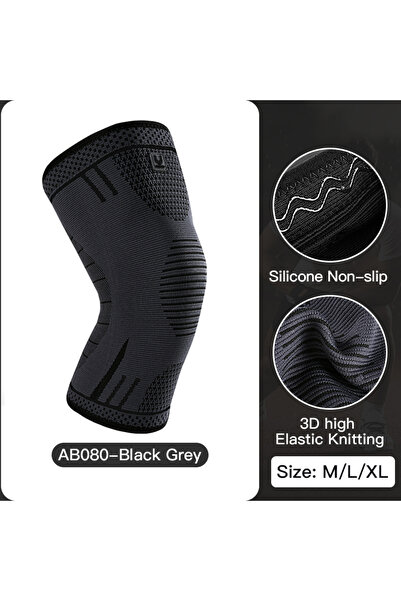 Choice كم ضاغط مرن قابل للتنفس لدعم الركبة أسود مقاس كبير قطعة واحدة لكرة الس...