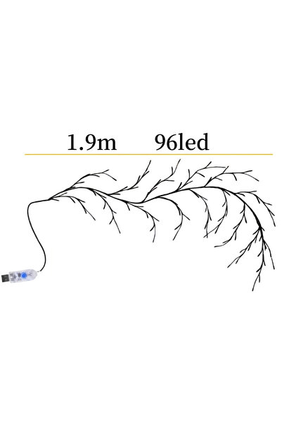 Choice 96 مصباح LED قابل للانحناء على شكل كرمة الصفصاف، 8 مصابيح LED، مصباح ز...