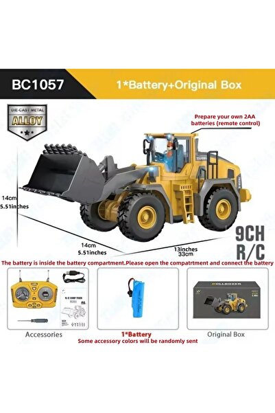Choice لعبة حفارة تعمل بجهاز تحكم عن بعد للأطفال - شاحنة بناء تعمل بجهاز تحكم...