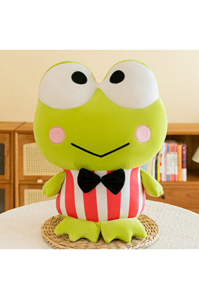 Choice لعبة ضفدع قطيفة خضراء اللون، طولها 25 سم، ذات عين كبيرة، مناسبة للهالو...