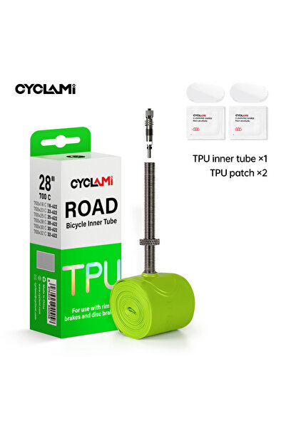 Choice أنبوب داخلي للدراجة من مادة TPU فائقة الخفة من CYCLAMI، مقاس 80 مم، قا...