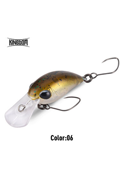 Kingdom طعم صناعي صغير عائم، 32 مم، 3.2 غرام، اللون 06، سمكة صغيرة، 1.5 غرام،...