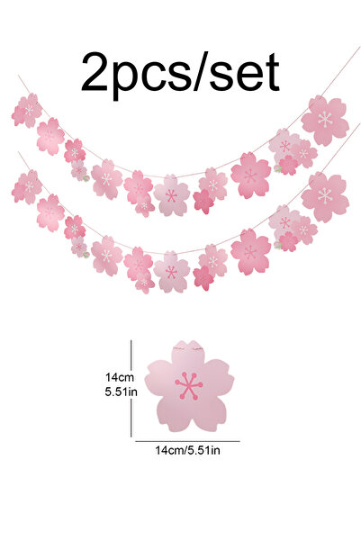 Choice قطعة واحدة من زينة حفلات أزهار الكرز الوردية، لتزيين جدران الغرفة