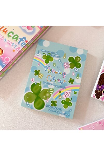 Choice1 مفكرة خضراء لطيفة بتصميم عتيق، ورق غير لاصق، ورق زينة للملاحظات