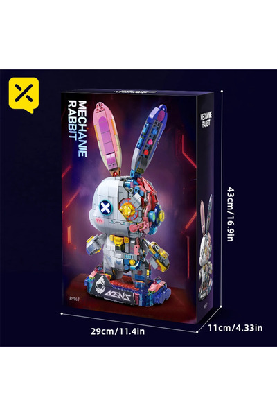 Choice 89147 1377 قطعة 1377 قطعة مكعبات بناء روبوت أرنب مضيء بتقنية LED لعبة ...