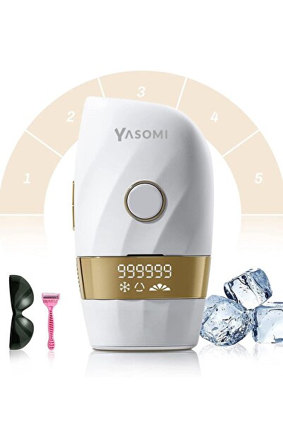 Yasomi Vücut TM003 Buz Başlıklı ipl Lazer Epilasyon Cihazı Beyaz 990000+ Atım