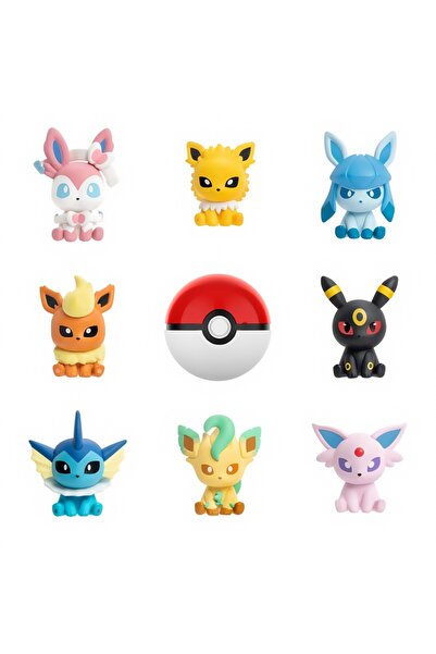 Choice علبة واحدة (16 قطعة) من مجسمات شخصيات بوكيمون إيفيلوشن الأصلية الصغيرة...