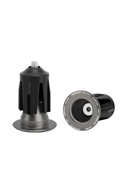 Choice Dark Grey 1 Pair Bike Handlebar End Plugs Aluminum Alloy Mountain Road...