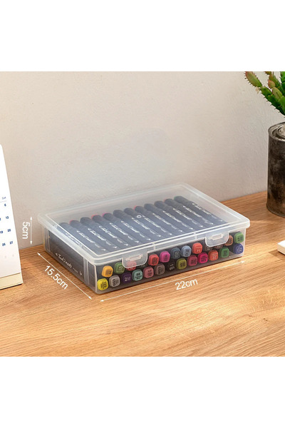 Choice Small Large Capacity Pencil Case Transparent Plastic Notebook Sketch M...