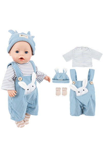 Choice طقم ملابس دمية من النمط C لدمية أطفال مقاس 43 سم، يتكون من جاكيت وبنطا...
